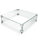 15 X 6 Glass Wind Guard Tempered Table Shield Thi. Fixed Price $69.53.