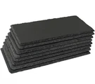 8 Pack 12 X 5.5 Black Natural Slate Edge Cheese Charcuterie Board Stone Plate. Fixed Price $29.99.