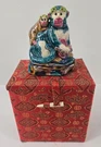 Jiaozhi Pottery Chinese Zodiac Ceramic Monkey Figurine Paperweight W/box. Fixed Price $54.95.
