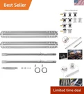 Complete Set Of Stainless Steel Grill Replacement Parts For Char-broil 2 Burners. Fixed Price $35.99.
