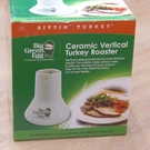New Big Green Egg ST/301017 Sittin' Turkey Ceramic Vertical Roaster. Fixed Price $15.00.
