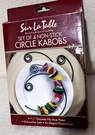 Set Of 4 Sur La Table Curved Circle Kabob Skewers Nonstick Elegant Nib. Fixed Price $16.40.