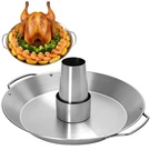 Beer Can Chicken Holder Bbq Roaster Cooker Stand Vertical Grill Rack 13.8 In. Fixed Price $38.38.