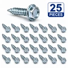 1/4" 3/4" Sheet Metal Screws Serrated Hex Washer Head Fasteners (25PCS). Fixed Price $10.95.