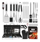 38PCS Stainless Steel Bbq Tool Set - Grilling Utensils Kit & Aluminum Carry Case. Fixed Price $36.00.