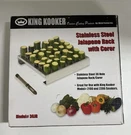King Kooker Stainless Steel Hole Jalapeno Rack W/o Corer Model 36JR Euc. Fixed Price $19.99.