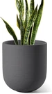 10" Charcoal Gray Ceramic Plant Pot With Drainage For Indoor & Patio Use. Fixed Price $102.99.