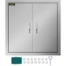 Bbq Access 24W X 24H Inch Stainless Steel Vevor Grill Double Brushed Doors. Fixed Price $104.99.