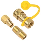 Gaspro 3/8 Inch Natural Quick Connect Fittings, Golden. Fixed Price $23.23.
