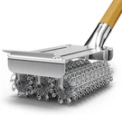 House Again Bristle-free Grill Brush With Scraper, Stainless Steel,wooden Handle. Fixed Price $33.66.
