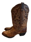 Laredo Cowboy Maddie Boots Tan Distressed Round Toe Western Women 9. Fixed Price $55.00.