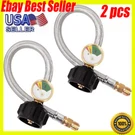 15-INCH Rv Propane Hose With Gauge For 5-40LB Tanks Camper Gas Line Bbq 2PCS. Fixed Price $23.69.