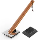 Simpletaste Grill Brush Scraper, Cherry Wooden Handle Wire Xlarge,. Fixed Price $15.86.