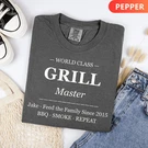 World Class Grill Master Bbq Gildan Tee Shirt. Fixed Price $21.00.