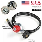 Adjustable Propane Gas Regulator Hose Bbq Grill Burner Tank With 4FT 20PSIG. Fixed Price $20.00.