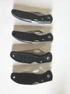 Set Of 4 Maxam Stainless Steel Knives With Black Handles. Fixed Price $16.00.