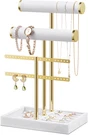 Bracelet Holder Jewelry Organizer Display - 3 Tier Bar Velvet Stand, Black. Fixed Price $32.99.