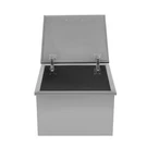 20"L X 20"W 13"H Bbq Island Drop Ice Chest Stainless Steel Wine Cooler Bin. Fixed Price $181.70.