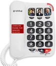 Uvital Big Button For Seniors - Simple Basic Telephone White. Fixed Price $19.99.