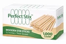 Perfect Stix Premium Wooden Coffee Stirrer Sticks, Thick Pack 1,000CT. Fixed Price $18.07.