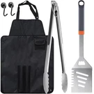 5-PIECE Tools Set, Bbq Grilling Accessories With Spatula, Tongs, Portab.... Fixed Price $22.01.