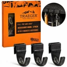 Traeger P.a.l. Pop And Lock Accessory Hooks 3 Pack BAC608 Grill Organizer New. Fixed Price $19.99.