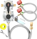 2-STAGE Auto Changeover Lp Propane Gas Regulator For Rv Trailers 48'' Hose. Fixed Price $94.49.