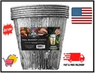 Disposable Grease Foil Bucket Liners Aluminum Silver For Pellet Grills (6-PACK). Fixed Price $12.90.