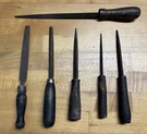 Lot Of Vintage Old Files Tools Woodworking Handle Man Cave. Fixed Price $45.00.