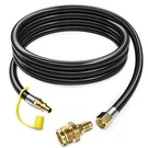 12 Ft Rv Propane Quick Connect Hose For Gas Grill 1LB Bottle Adapter 1/4 Qd. Fixed Price $24.75.