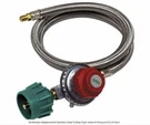 Brinkmann Turkey Fryer High Pressure 36" Stainless Hose W/ Adjustable Regulator. Fixed Price $26.99.
