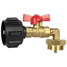Gaspro Upgraded Propane Refill Adapter With Valve, 1 Lb Bottles Brass. Fixed Price $19.30.