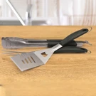 Haushof 3PC Large Grill Accessories Heavy Duty Stainless Steel Spatula Fork Tong. Fixed Price $30.99.
