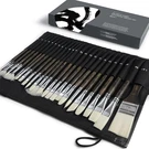 Artify 24 Pieces Synthetic Hog Bristle Nylon Paint Brush Set- Expert Series. Fixed Price $28.59.