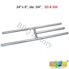 Bbq Factory Stainless Steel Fire Pit Burner H-24 #304 H-style. Fixed Price $69.99.