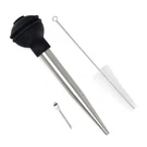 Norpro Deluxe Stainless Steel Turkey Baster W/ Flavor Injector Cleaning Brush. Fixed Price $21.49.