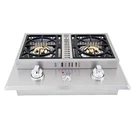 Lion Premium Grills L1707 Propane Gas Double Side Burner, 26-3/4 By 20-1/2-INCH. Fixed Price $1387.88.
