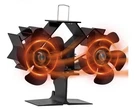 Powered Fireplace Fan 12-BLADE Dual Head Wood Stove Or Mr Buddy Heater. Fixed Price $29.99.