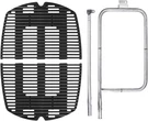 Delsbbq 7646 Cast Iron Grates And 65032 Grill Burner For Weber Q300 Q320. Fixed Price $83.10.