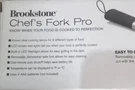 Brookstone Chef's Fork Pro Digital Meat Thermometer Lcd Screen Led Light. Fixed Price $25.00.