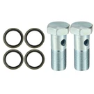 Autohaux 2 Set Universal Banjo Bolt Brake M18*1.5*54, Silver Tone. Fixed Price $13.11.