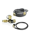 Stanbroil Propane Brass Tee Adapter Kit With 4-PORT 5-FEET And 12-FEET Hose. Fixed Price $49.99.