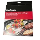 Chefmate Stainless Steel Large Kettle Grill Topper - 8 13/16X 20 New. Fixed Price $19.00.