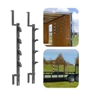 Elitewill 4 Place Eater Racks For Enclosed Trailers,garage,walls Weedeat.... Fixed Price $112.23.