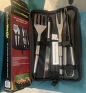 Stainless Steel Bbq Grilling Tool Set With Case By Kitchenworthy. Heavy Duty.. Fixed Price $14.99.