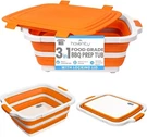Havenity Bbq Prep Tub, 16L & 8L Multifunctional Camping Cutting Board With Lid. Fixed Price $34.98.