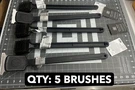 New 5-PACK Lot Hd Designs 17" Bbq Grill Wire Bristle Brush With Edge Scraper. Fixed Price $36.45.
