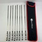 Bearmoo 8PCS Barbecue Skewers Flat 17" Kebob Needle Stainless Steel Bbq Grilling. Fixed Price $16.19.