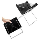 12' Portable Charcoal Barbecue Grill - Collapsable Camping Bbq, Black New. Fixed Price $25.00.