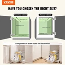 Vevor 12"WX21"DX15"H Pull Out Cabinet Organizer, Heavy Duty Slide Pantry She. Fixed Price $60.68.